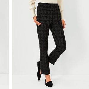 NWT ANN TAYLOR HOUNDSTOOTH ANKLE PANTS